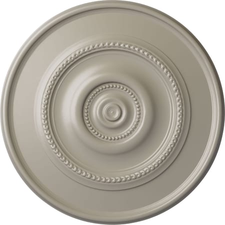Ekena Millwork Dylar Ceiling Medallion (Fits Canopies up to 6 1/4"), Hand-Painted Pearl White, 30"OD x 2 1/4"P CM30DYPWS